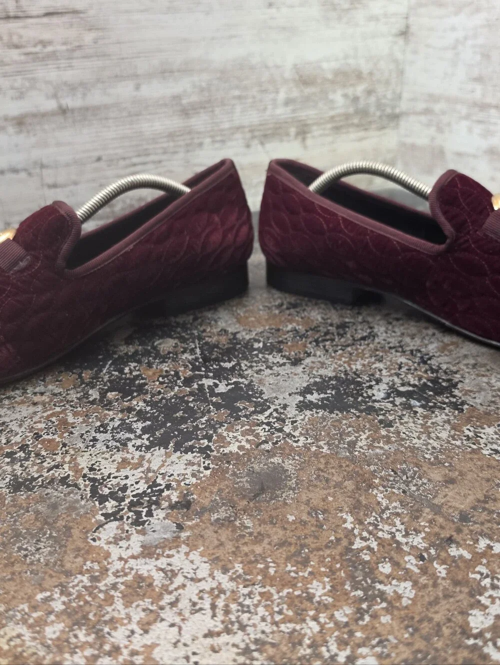 Mens Stacy Adams Valet Bit Loafers Slippers Shoes Sz 9.5 Used 25166 601 Velour